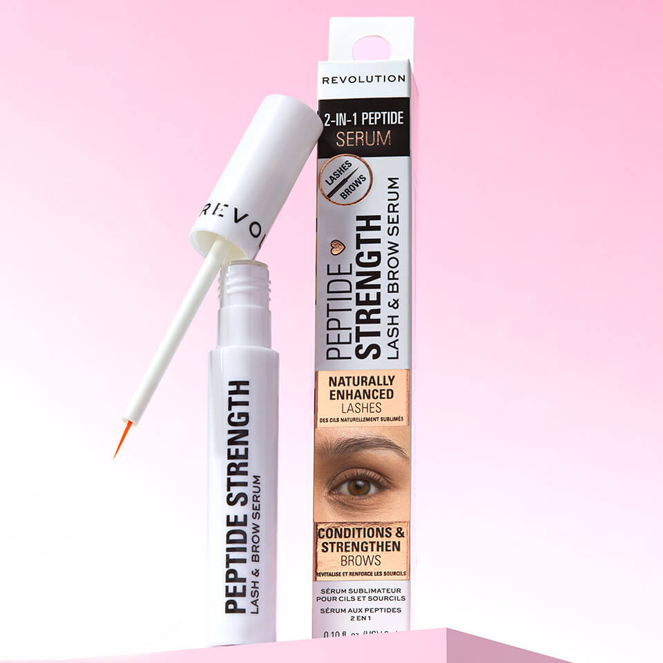 An image of Makeup Revolution's Peptide Strength Lash & Brow Serum!